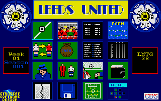 Title screen of Leeds United Champions