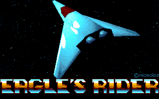 Title screen of Eagle's Rider