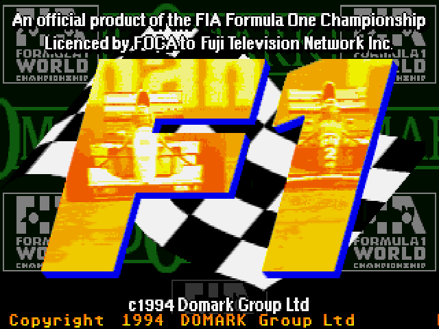 Title screen of Formula One