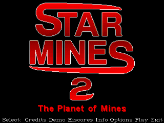 Title screen of StarMines II: Planet of the Mines