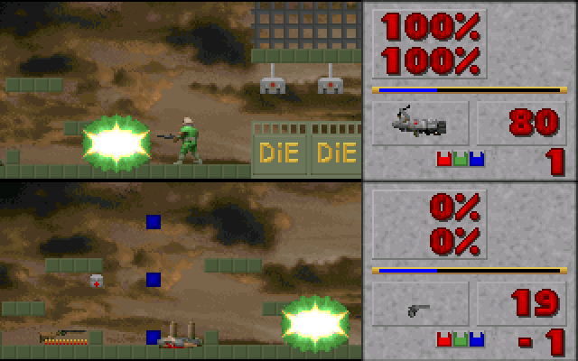 Gameplay of DOOM 2D