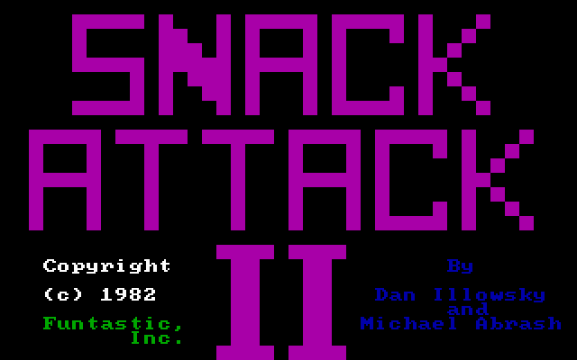 Title screen of Snack Attack II