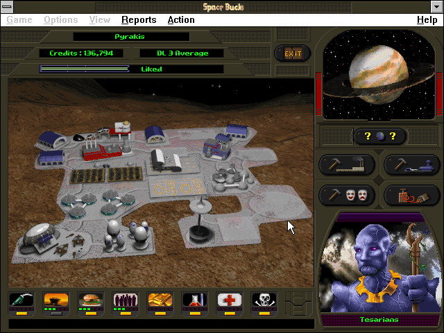 Gameplay of Space Bucks