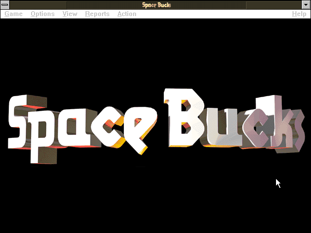 Title screen of Space Bucks