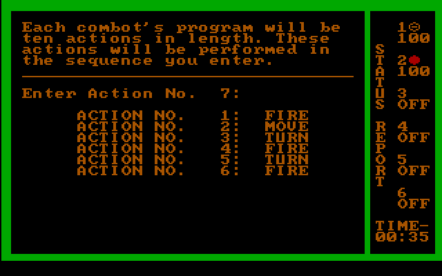 Gameplay of Combots