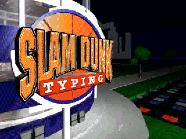 Title screen of Slam Dunk Typing