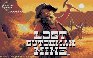 Title screen of Lost Dutchman Mine