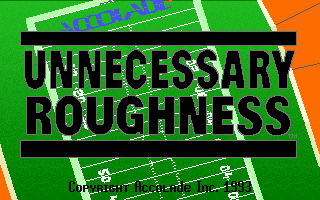 Title screen of Unnecessary Roughness