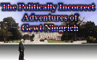 Title screen of The Politically Incorrect Adventures of Gewt Ningrich