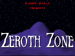 Title screen of Zeroth Zone
