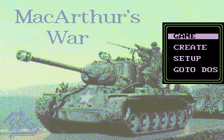 Title screen of MacArthur's War: Battles for Korea