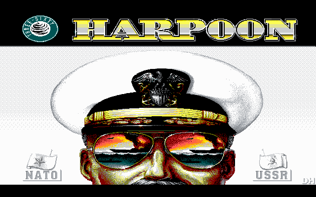 Title screen of Harpoon