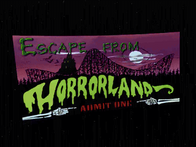 Title screen of Goosebumps: Escape from Horrorland