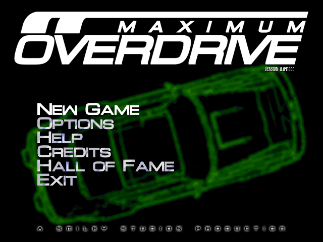 Title screen of Maximum Overdrive
