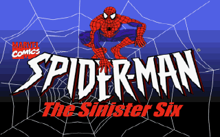 Title screen of Marvel Comics Spider-Man: The Sinister Six