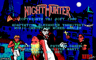 Title screen of NightHunter