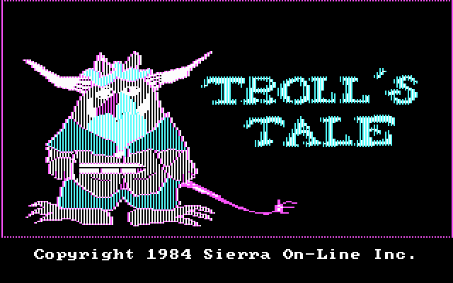 Title screen of Troll's Tale