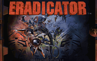 Title screen of Eradicator