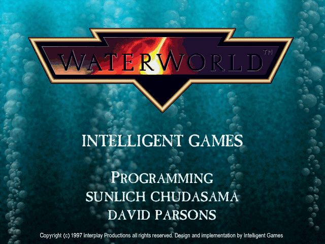 Title screen of Waterworld