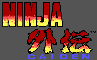 Title screen of Ninja Gaiden
