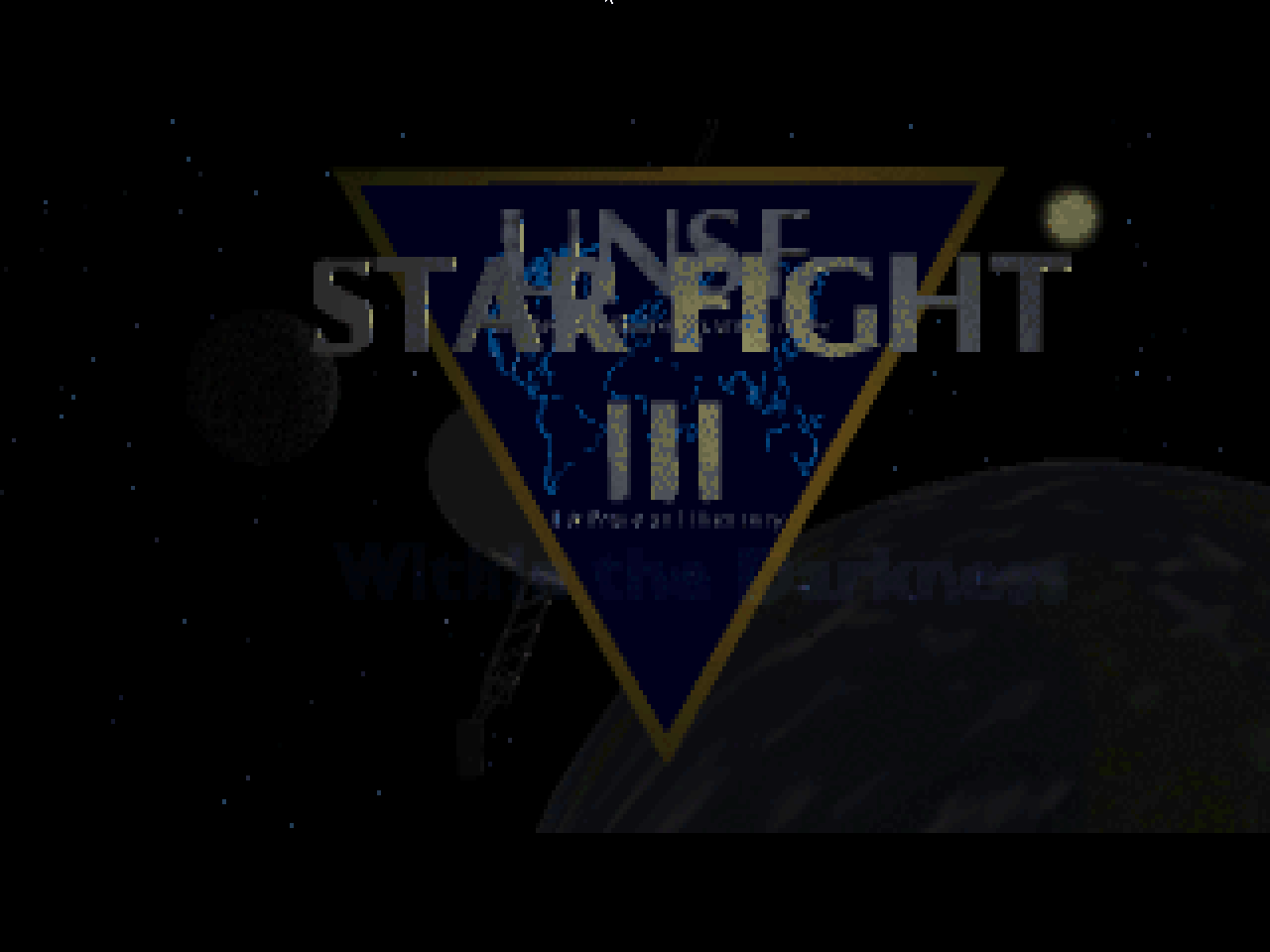Title screen of StarFight III: Within the Darkness