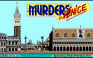 Title screen of Murders in Venice