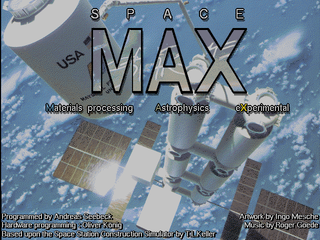 Title screen of Space M+A+X (1992)