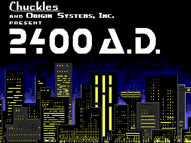 Title screen of 2400 A.D.