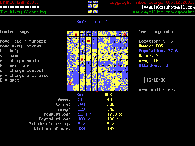 Gameplay of Ethnic War