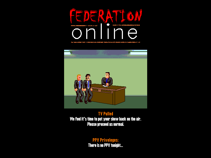 Title screen of Federation Online