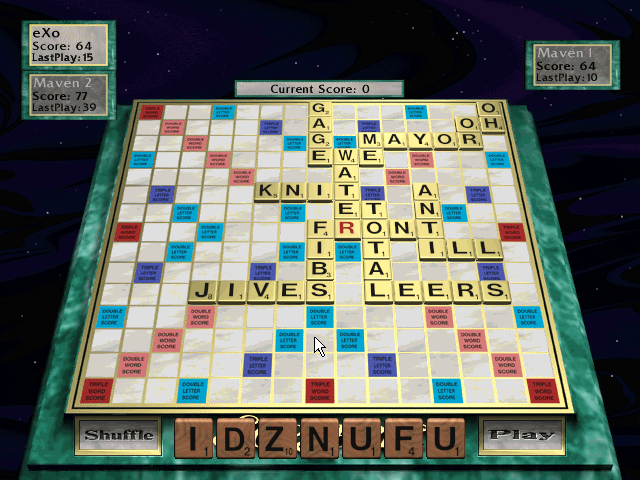 Gameplay of Scrabble