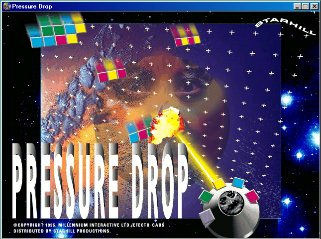 Title screen of Pressure Drop
