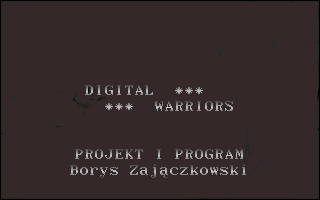 Title screen of Digital Warriors