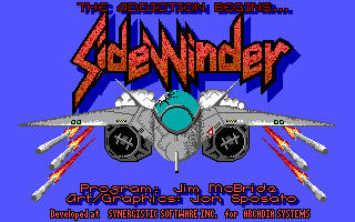 Title screen of SideWinder