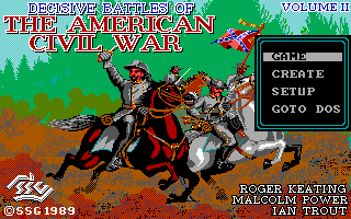 Title screen of Decisive Battles of the American Civil War, Vol. 2