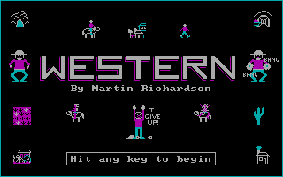 Title screen of Western
