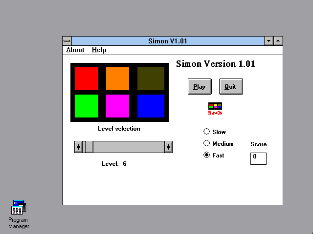 Gameplay of Simon