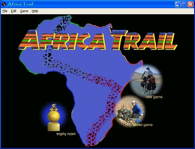 Title screen of Africa Trail
