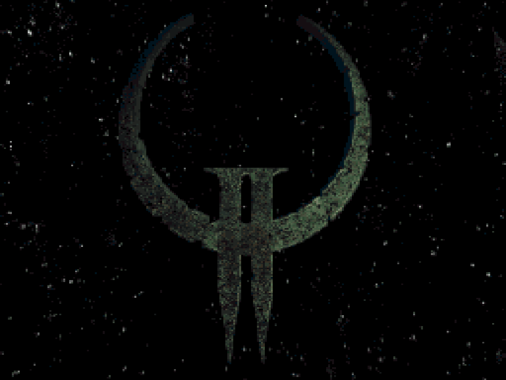Title screen of Quake II (1997)