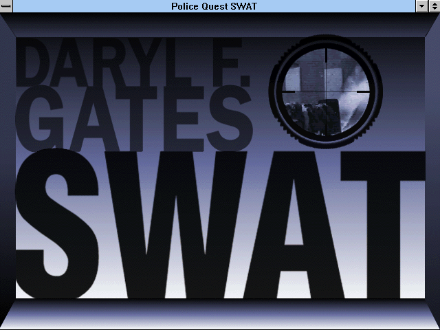 Title screen of Police Quest: SWAT