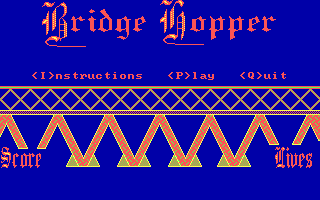 Title screen of Bridge Hopper