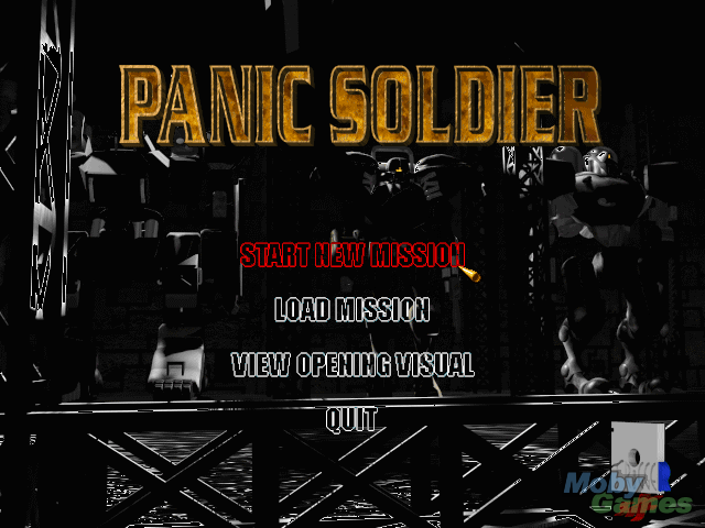 Title screen of Panic Soldier