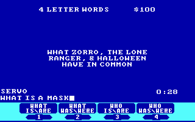 Gameplay of Jeopardy! (1987)