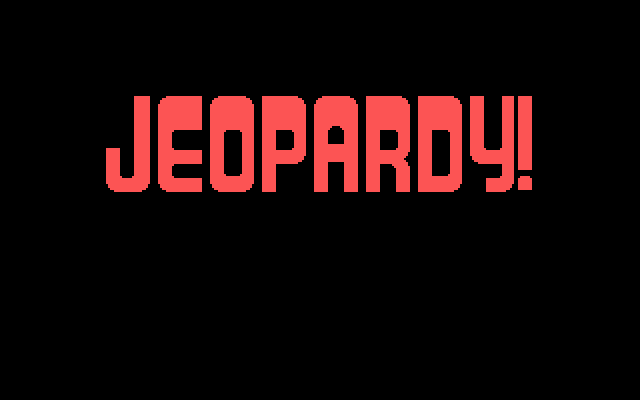 Title screen of Jeopardy! (1987)