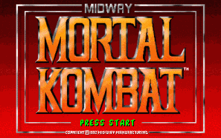 Title screen of Mortal Kombat