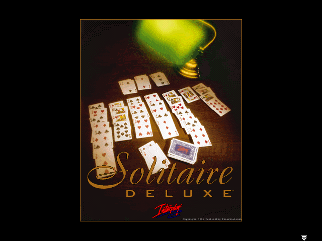Title screen of Solitaire Deluxe