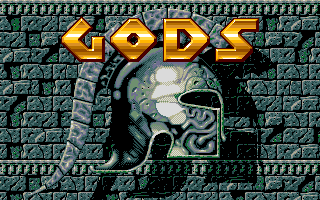 Title screen of Gods