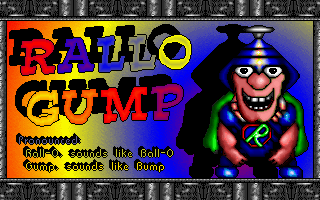 Title screen of Rallo Gump