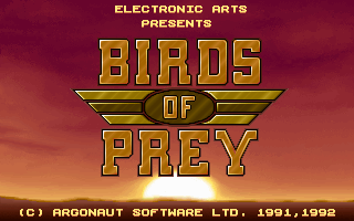 Title screen of Birds of Prey