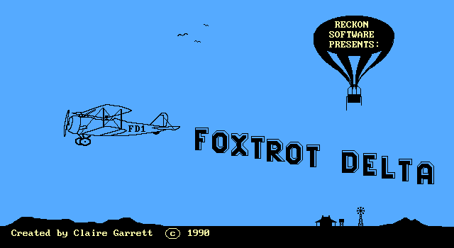 Title screen of Foxtrot Delta